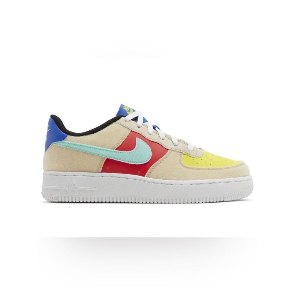 Nike Air Force 1 Low GS 'Multi-Color Velcro Women Size 7.5